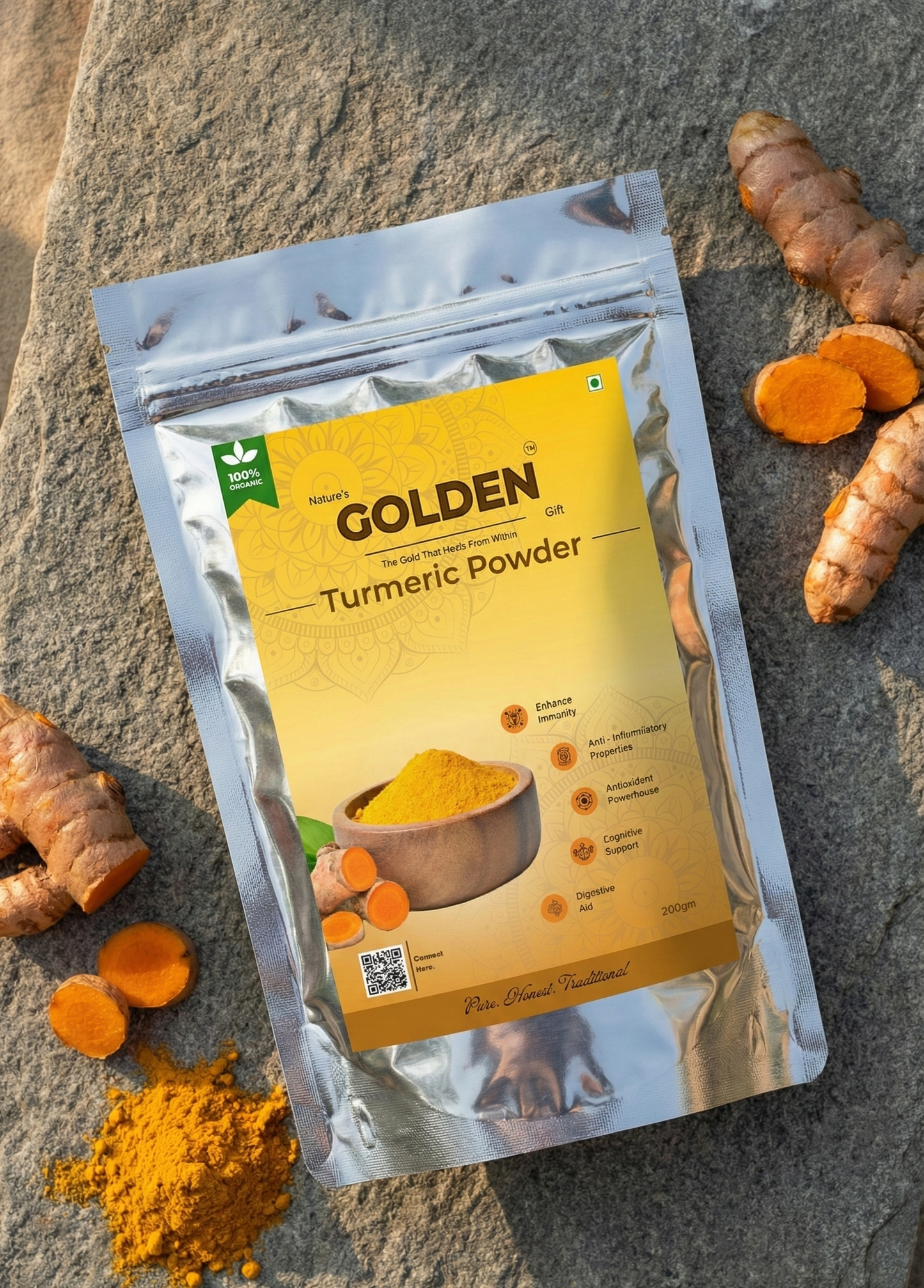 Nature's Golden Gift | Pure Turmeric | 200gm