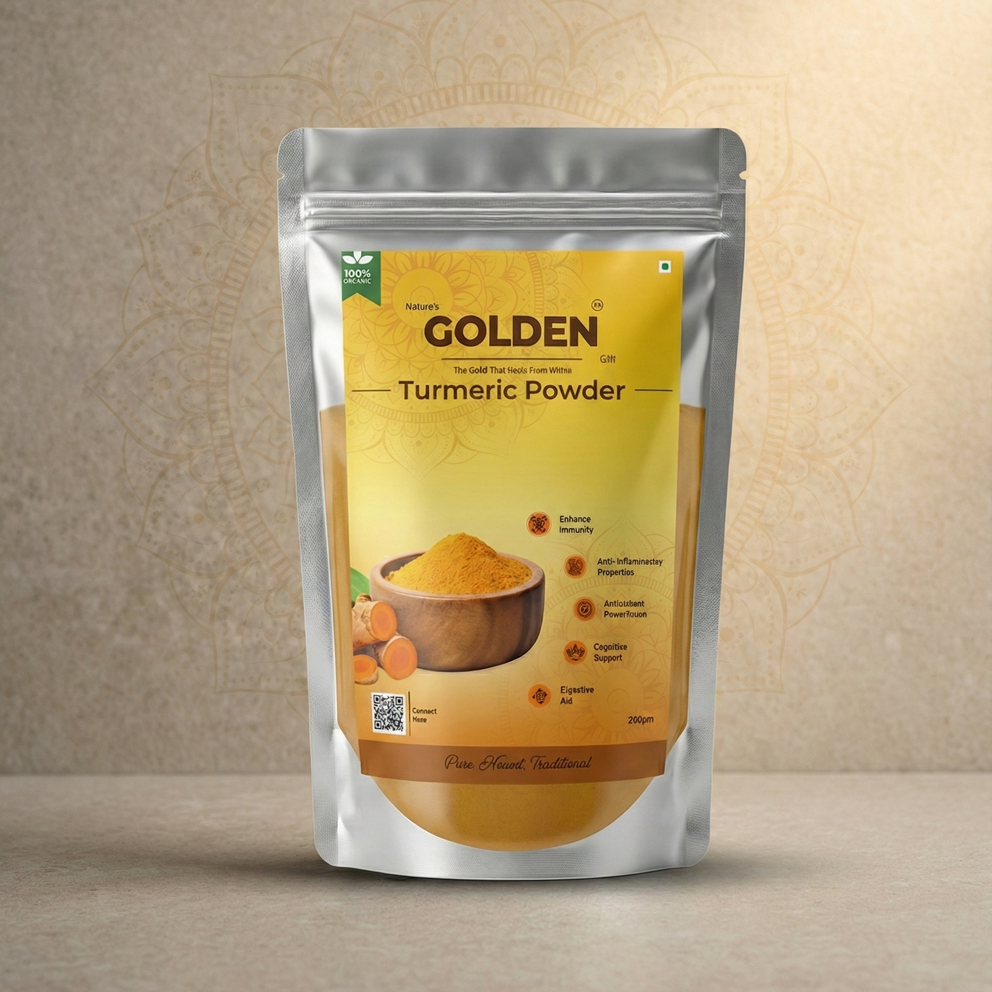 Nature's Golden Gift | Turmeric Powder | Pack of 2 | 200gm