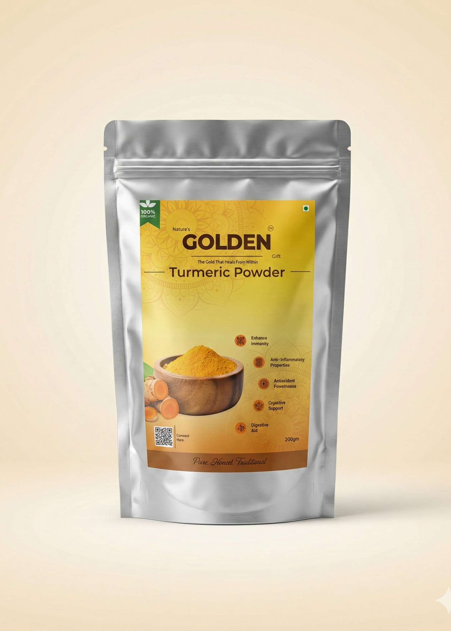 Nature's Golden Gift | Turmeric Powder | Pack of 2 | 50gm