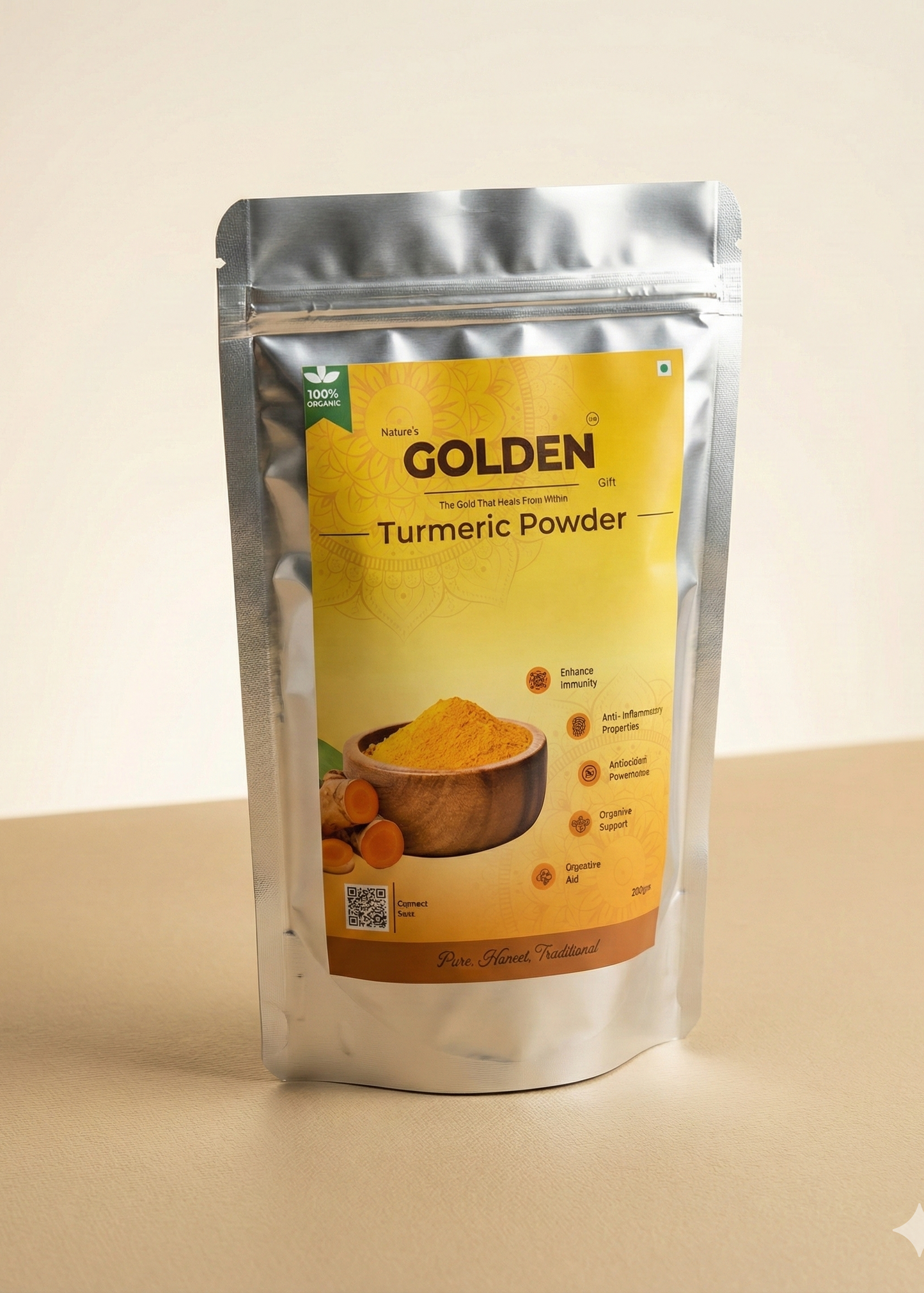 Nature's Golden Gift | Turmeric Powder | Pack of 2 | 200gm