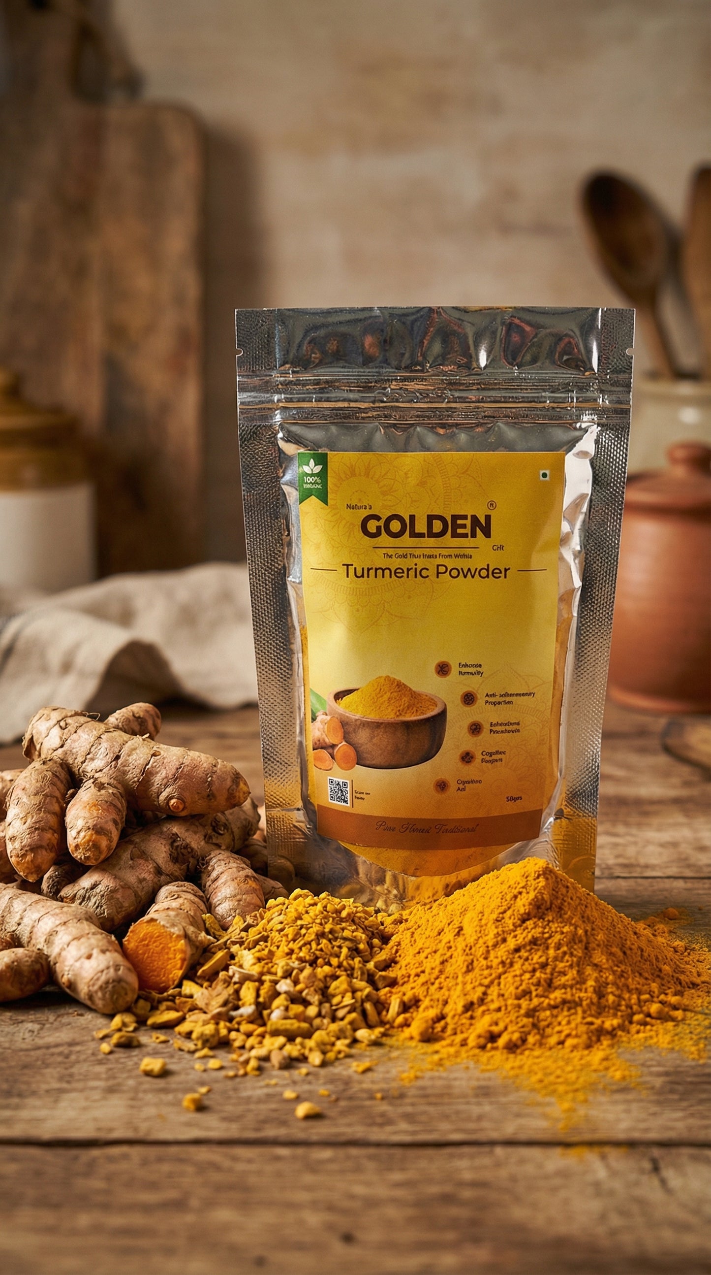 Nature's Golden Gift | Pure Turmeric | 50gm